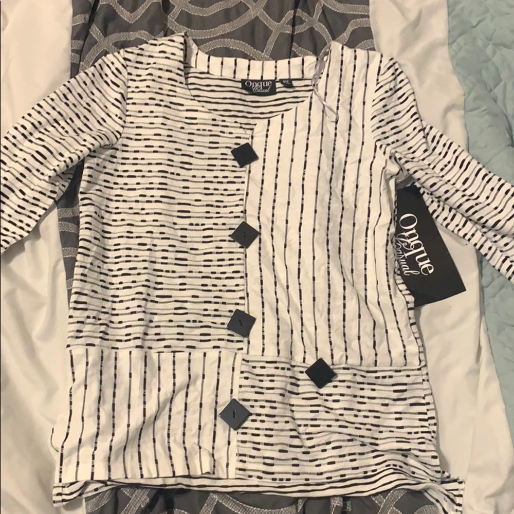 striped button down shirt